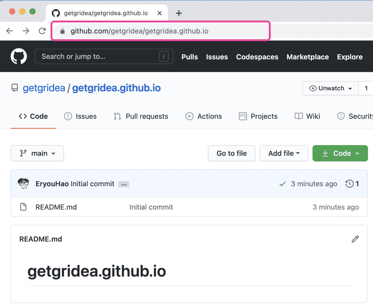 GitHub repository address